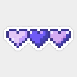 Purple Health Bar Pixel Art Sticker